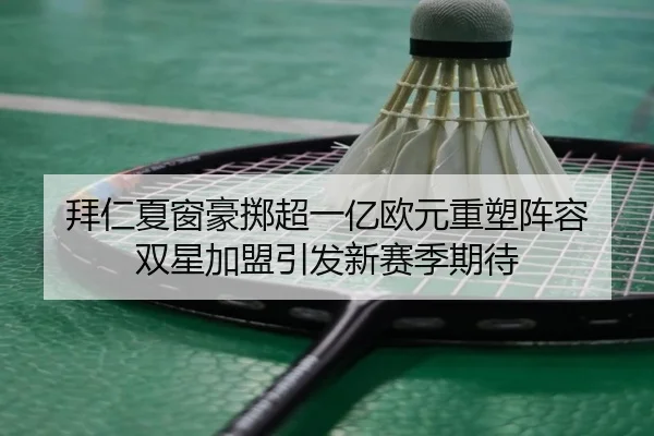 拜仁夏窗豪掷超一亿欧元重塑阵容 双星加盟引发新赛季期待